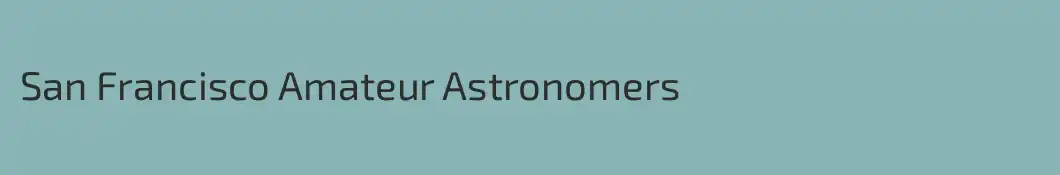 San Francisco Amateur Astronomers